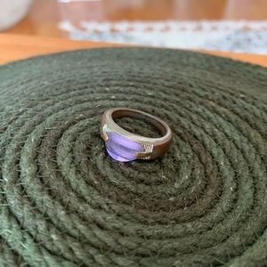 Vintage Purple Glass Ring